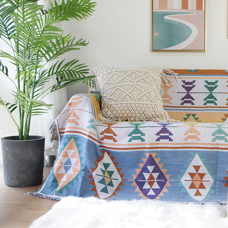 Bohemia Geometric Sofa Cover & Throw Blanket