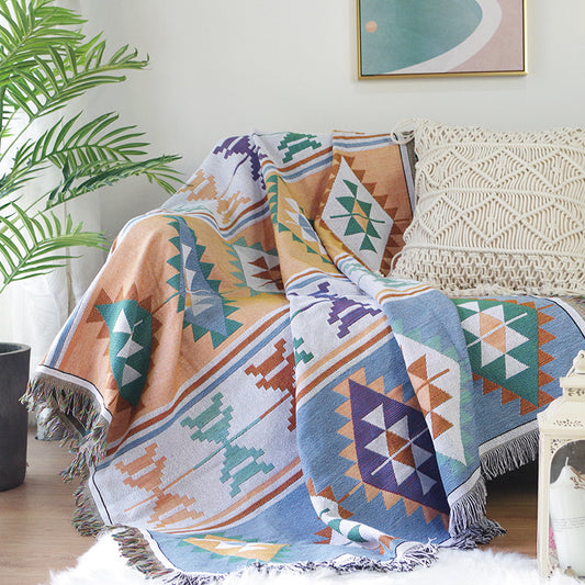 Bohemia Geometric Sofa Cover & Throw Blanket